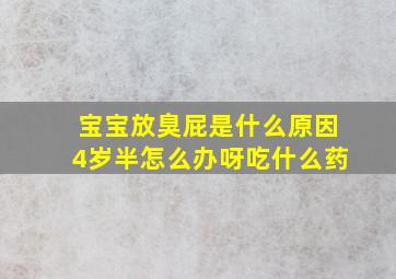 宝宝放臭屁是什么原因4岁半怎么办呀吃什么药