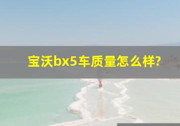 宝沃bx5车质量怎么样?