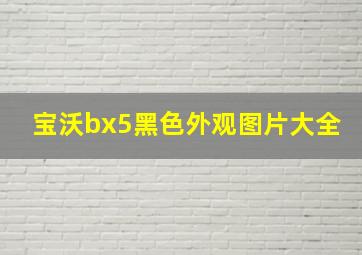 宝沃bx5黑色外观图片大全