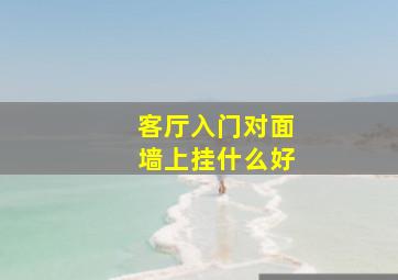 客厅入门对面墙上挂什么好