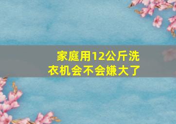 家庭用12公斤洗衣机会不会嫌大了