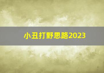 小丑打野思路2023