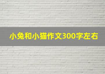 小兔和小猫作文300字左右