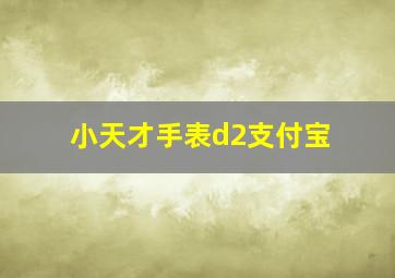 小天才手表d2支付宝