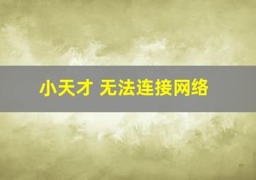 小天才 无法连接网络