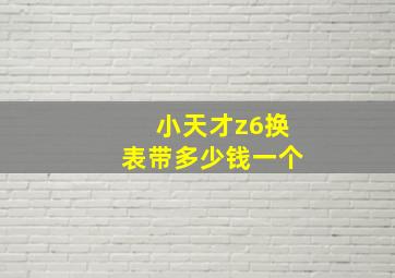 小天才z6换表带多少钱一个