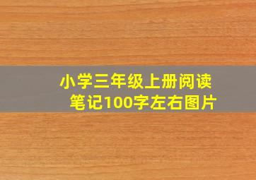 小学三年级上册阅读笔记100字左右图片