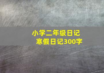 小学二年级日记寒假日记300字