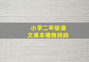 小学二年级语文课本植物妈妈