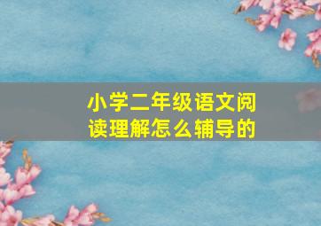 小学二年级语文阅读理解怎么辅导的