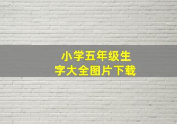 小学五年级生字大全图片下载