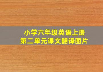 小学六年级英语上册第二单元课文翻译图片