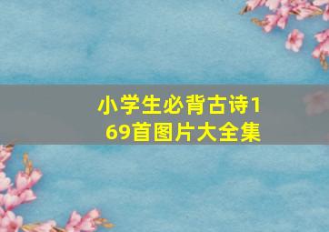 小学生必背古诗169首图片大全集