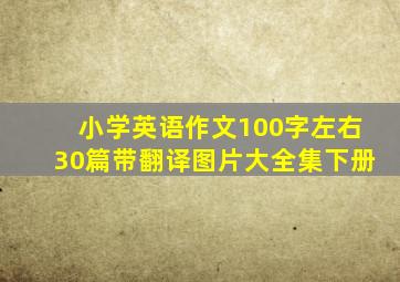 小学英语作文100字左右30篇带翻译图片大全集下册