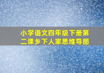 小学语文四年级下册第二课乡下人家思维导图