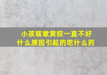 小孩咳嗽黄痰一直不好什么原因引起的吃什么药