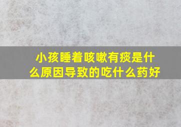 小孩睡着咳嗽有痰是什么原因导致的吃什么药好