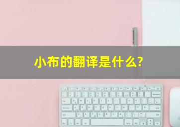 小布的翻译是什么?