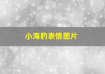 小海豹表情图片