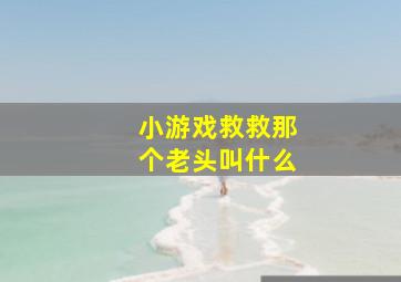 小游戏救救那个老头叫什么