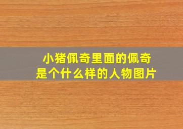 小猪佩奇里面的佩奇是个什么样的人物图片