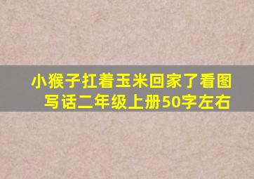 小猴子扛着玉米回家了看图写话二年级上册50字左右