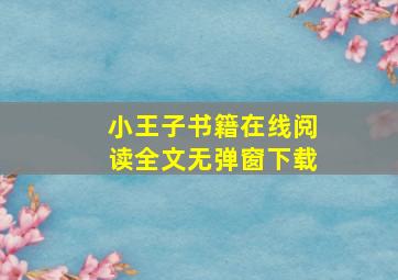 小王子书籍在线阅读全文无弹窗下载