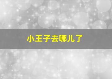 小王子去哪儿了