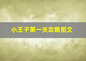 小王子第一关攻略图文