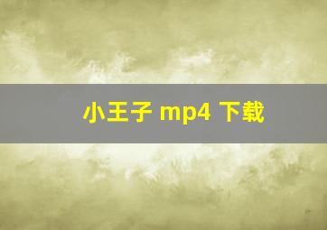 小王子 mp4 下载