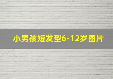 小男孩短发型6-12岁图片