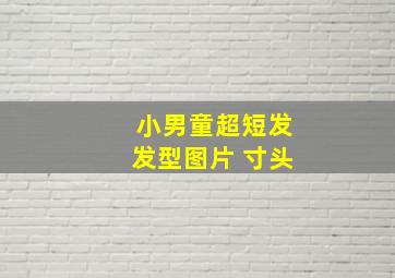 小男童超短发发型图片 寸头