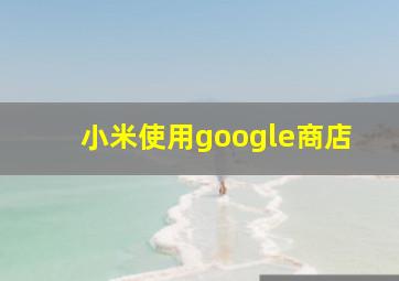 小米使用google商店