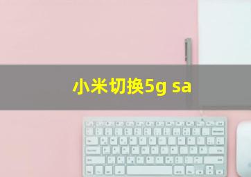 小米切换5g sa