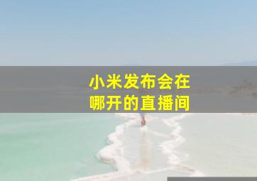 小米发布会在哪开的直播间