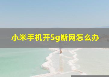 小米手机开5g断网怎么办