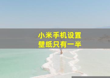 小米手机设置壁纸只有一半