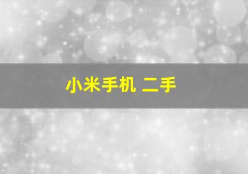 小米手机 二手