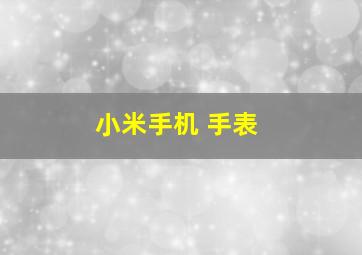 小米手机 手表