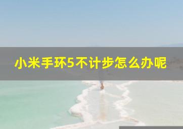 小米手环5不计步怎么办呢