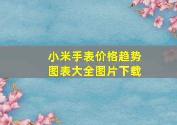 小米手表价格趋势图表大全图片下载