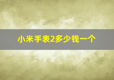 小米手表2多少钱一个