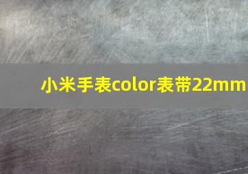 小米手表color表带22mm