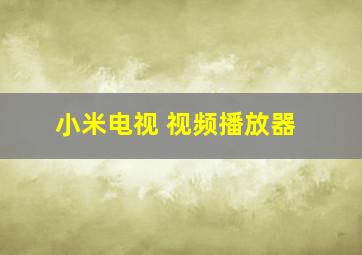 小米电视 视频播放器