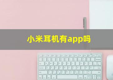 小米耳机有app吗