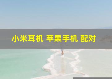 小米耳机 苹果手机 配对