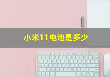 小米11电池是多少