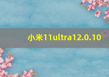 小米11ultra12.0.10