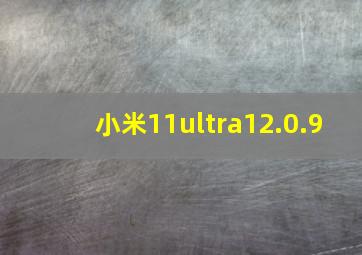 小米11ultra12.0.9