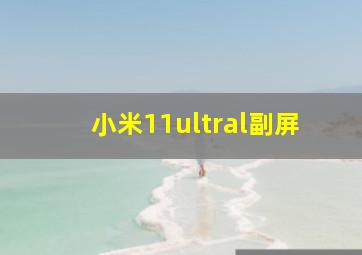 小米11ultral副屏